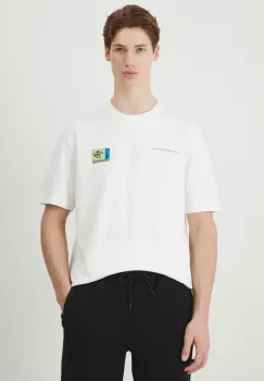 Medicine tricou barbati, culoarea alb, cu imprimeu imagine