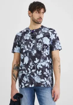 Medicine tricou barbati, culoarea albastru marin, modelator imagine