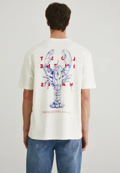 Medicine tricou barbati, culoarea bej, cu imprimeu imagine