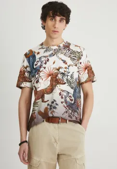 Medicine tricou barbati, culoarea bej, modelator imagine