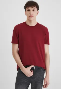 Medicine tricou barbati, culoarea bordo, neted imagine