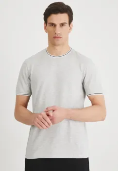 Medicine tricou barbati, culoarea gri, melanj imagine