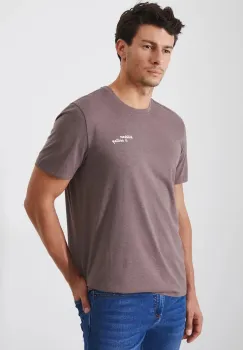 Medicine tricou barbati, culoarea maro, cu imprimeu imagine