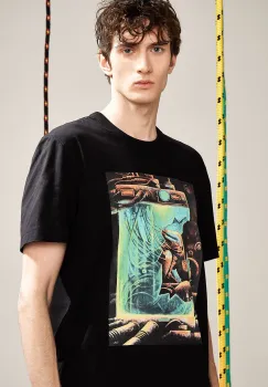 Medicine tricou barbati, culoarea negru, cu imprimeu imagine