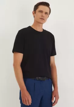 Medicine tricou barbati, culoarea negru, neted imagine