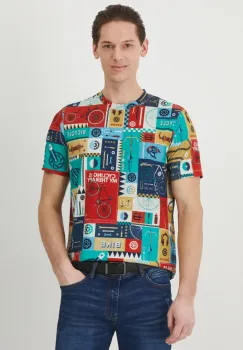 Medicine tricou barbati, culoarea rosu, modelator imagine