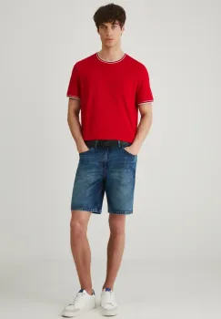 Medicine tricou barbati, culoarea rosu, neted imagine