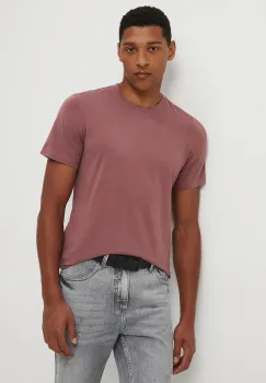 Medicine tricou barbati, culoarea roz, neted imagine