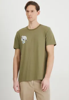 Medicine tricou barbati, culoarea verde, cu imprimeu imagine