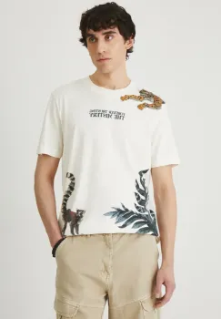 Medicine tricou culoarea bej, cu imprimeu imagine