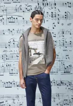 Medicine tricou culoarea bej, cu imprimeu imagine