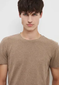 Medicine tricou culoarea bej, melanj imagine