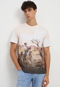 Medicine tricou culoarea bej, modelator imagine