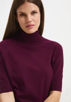 Medicine tricou culoarea bordo, cu guler imagine