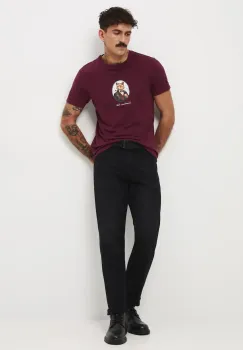 Medicine tricou culoarea bordo, cu imprimeu imagine