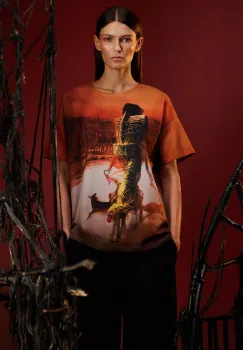 Medicine tricou culoarea maro imagine