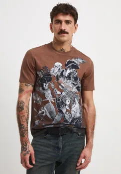 Medicine tricou culoarea maro, modelator imagine