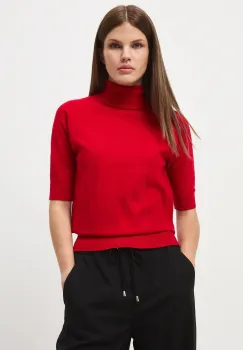 Medicine tricou culoarea rosu, cu guler imagine