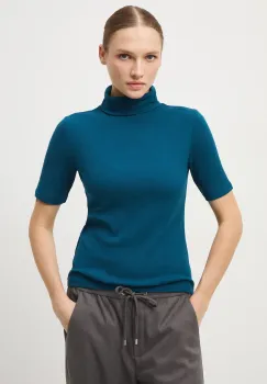 Medicine tricou culoarea turcoaz, cu guler imagine