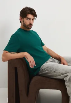 Medicine tricou culoarea turcoaz, neted imagine