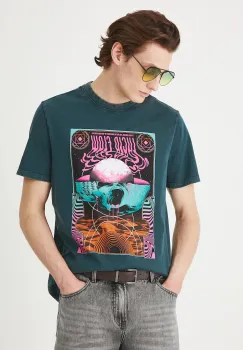Medicine tricou culoarea verde, cu imprimeu imagine