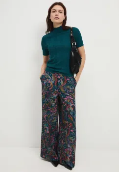 Medicine tricou culoarea verde, cu turtleneck imagine