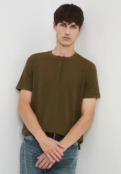 Medicine tricou culoarea verde, neted imagine