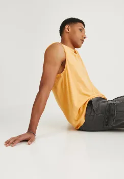 Medicine tricou de bumbac culoare portocalie masculina imagine