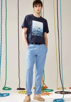 Medicine tricou din bumbac barbati, culoarea albastru marin, cu imprimeu imagine