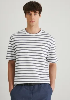 Medicine tricou din bumbac barbati, culoarea albastru marin, modelator imagine
