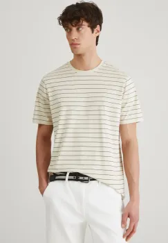 Medicine tricou din bumbac barbati, culoarea bej, modelator imagine