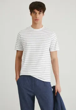Medicine tricou din bumbac barbati, culoarea bej, modelator imagine
