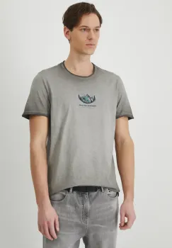 Medicine tricou din bumbac barbati, culoarea gri, cu imprimeu imagine