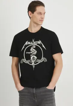 Medicine tricou din bumbac barbati, culoarea negru, cu imprimeu imagine