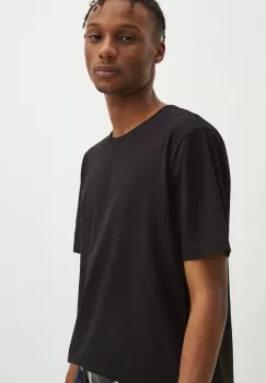 Medicine tricou din bumbac barbati, culoarea negru, modelator imagine