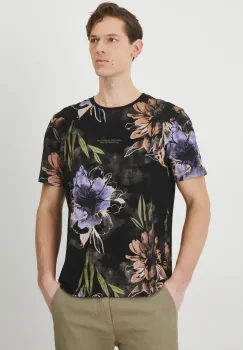 Medicine tricou din bumbac barbati, culoarea negru, modelator imagine