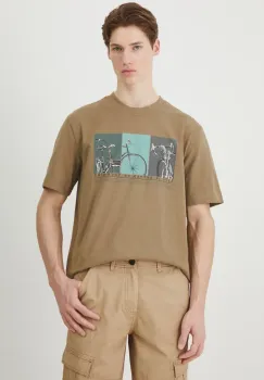 Medicine tricou din bumbac barbati, culoarea verde imagine