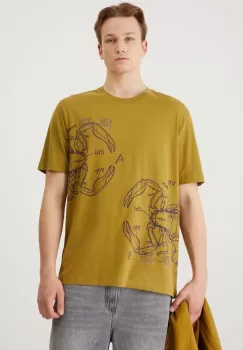 Medicine tricou din bumbac barbati, culoarea verde, cu imprimeu imagine