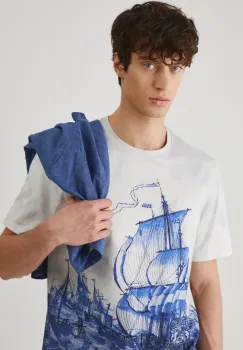 Medicine tricou din bumbac barbati, modelator imagine