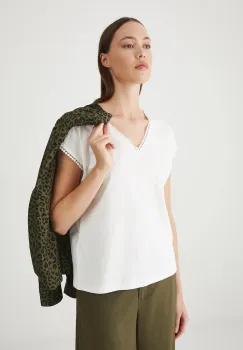 Medicine tricou din bumbac culoarea alb imagine