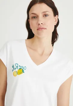 Medicine tricou din bumbac culoarea alb imagine