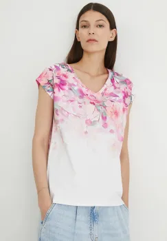 Medicine tricou din bumbac culoarea alb imagine
