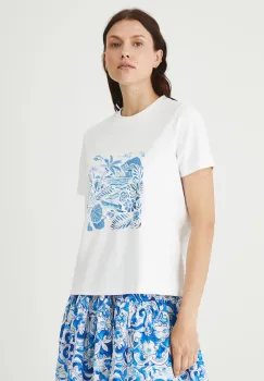 Medicine tricou din bumbac culoarea alb imagine