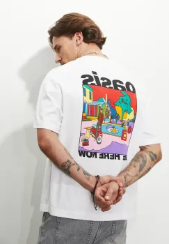 Medicine tricou din bumbac culoarea alb, cu imprimeu imagine