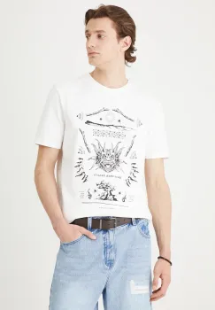 Medicine tricou din bumbac culoarea alb, cu imprimeu imagine