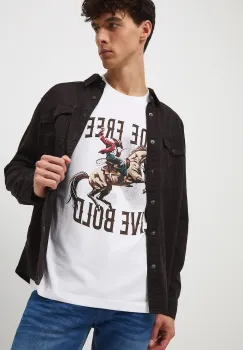 Medicine tricou din bumbac culoarea alb, cu imprimeu imagine