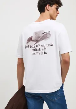 Medicine tricou din bumbac culoarea alb, cu imprimeu imagine