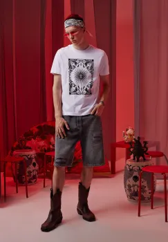 Medicine tricou din bumbac culoarea alb, cu imprimeu imagine