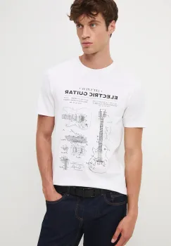 Medicine tricou din bumbac culoarea alb, cu imprimeu imagine