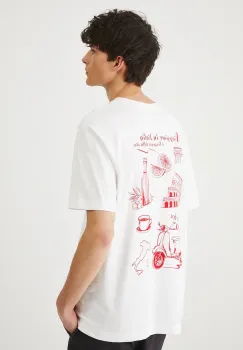 Medicine tricou din bumbac culoarea alb, cu imprimeu imagine